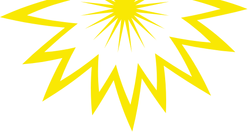 Yellow explosion icon Flip Out Australia