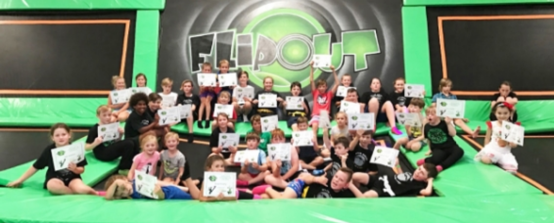 Kids with certificates | Flip Out Australia