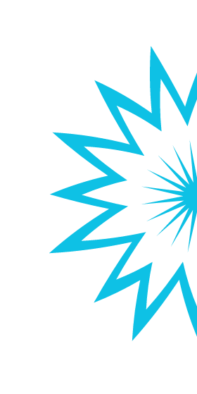 blue cut star icon | Flip Out Australia