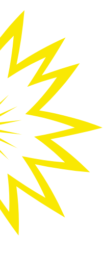 Yellow explosion icon | Flip Out Australia