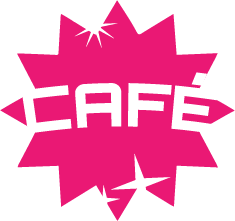 Cafe pink logo | Flip Out Australia