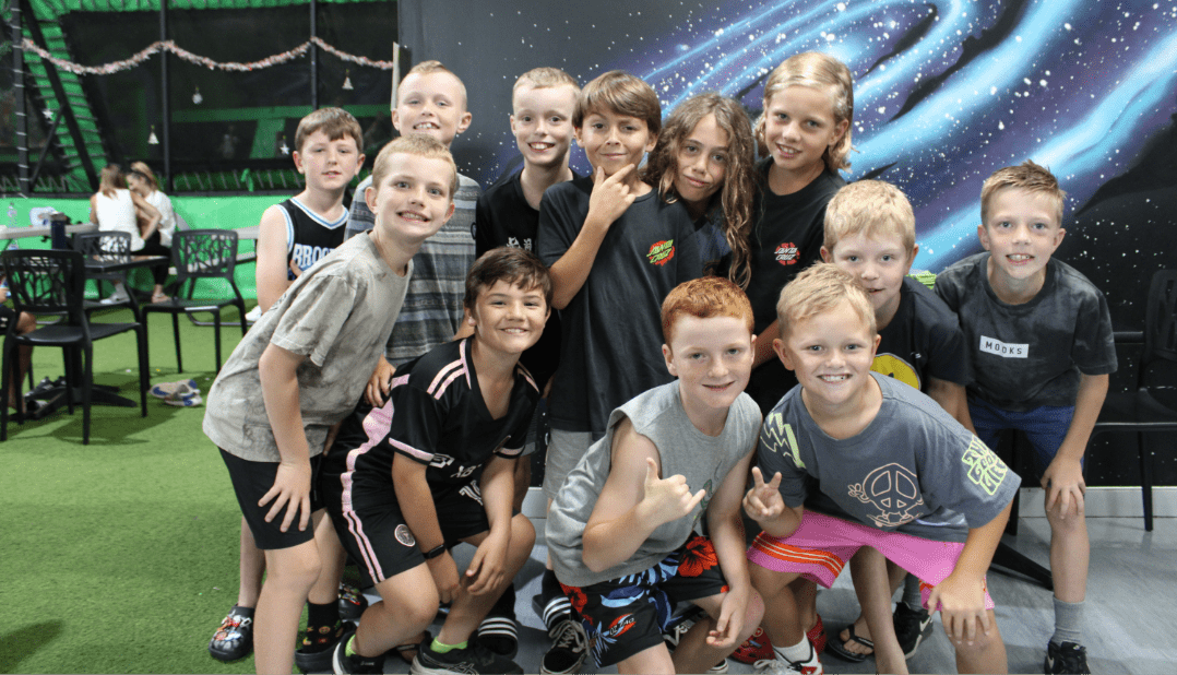 Kids enjoying a party at Flip Out Australia